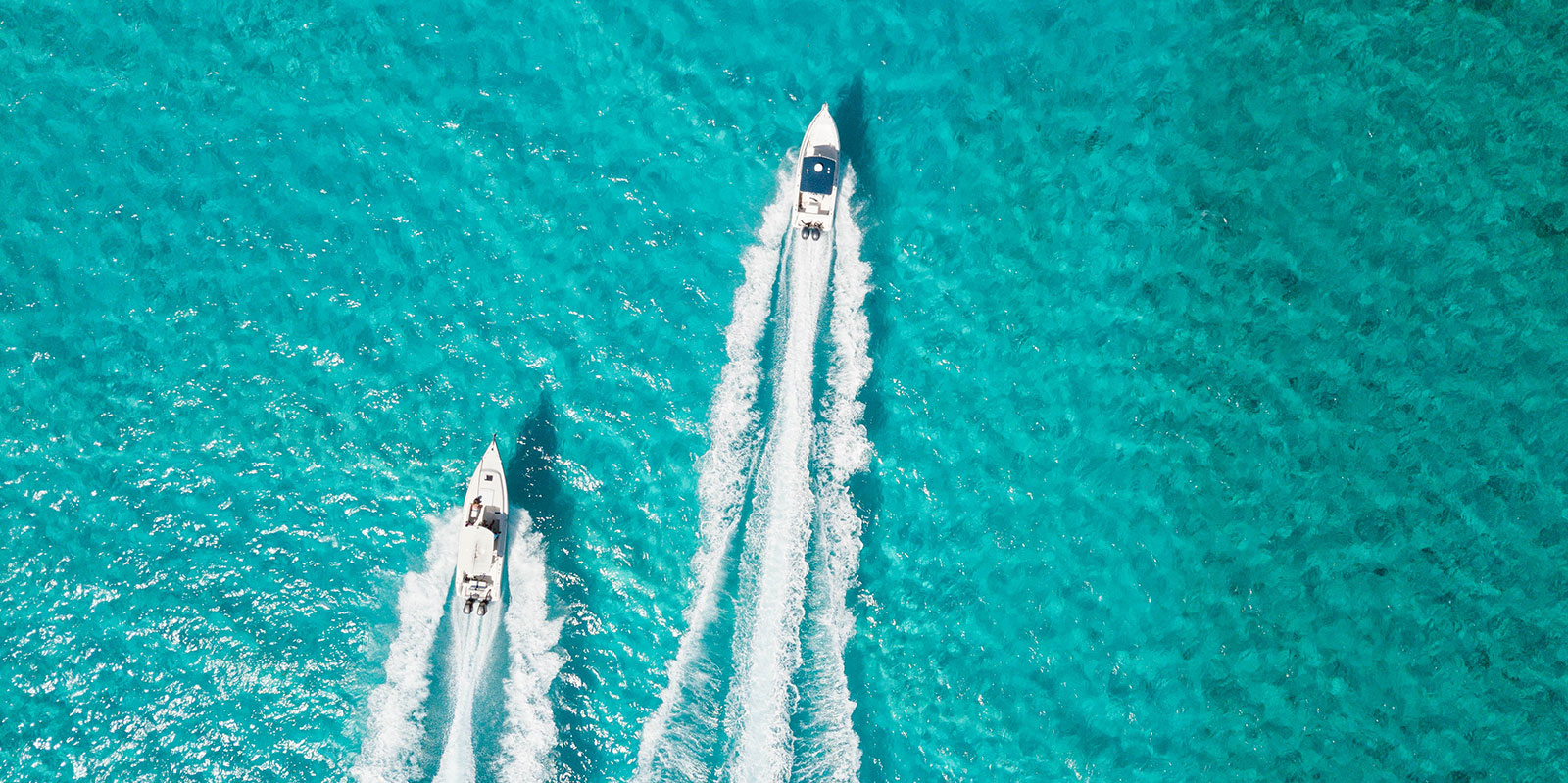 Jet skis racing on the waters of The Bahamas